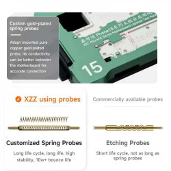 XinZhiZao 15 Series 4-in-1 Motherboard Layered Test Fixture for iPhone 15 / 15Plus / 15 Pro / 15Pro Max For SIM Plug-in Version XinZhiZao 15 Series 4-in-1 Motherboard Layered Test Fixture for iPhone 15 / 15Plus / 15 Pro / 15Pro Max For SIM Plug-in Version