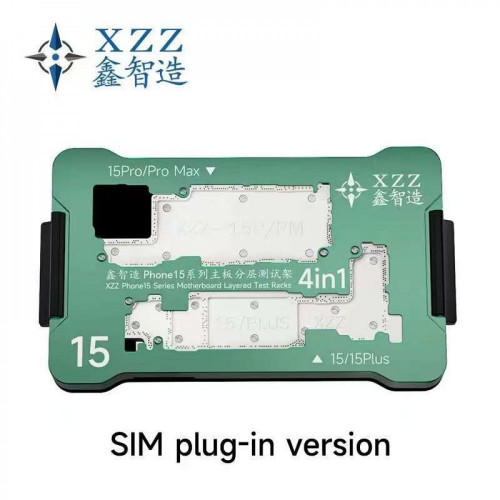 XinZhiZao 15 Series 4-in-1 Motherboard Layered Test Fixture for iPhone 15 / 15Plus / 15 Pro / 15Pro Max For SIM Plug-in Version