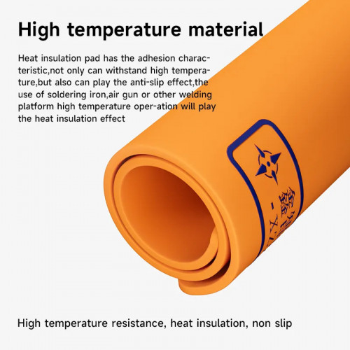 XZZ High Temperature Heat Insulation Silicone Pad 500mm X 350mm Resistance Work Mat