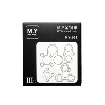 YCS Mr. Yang 4-in-1 Diamond Shield Rear Camera Repair Protective Cover Set for iPhone 6-17 Series