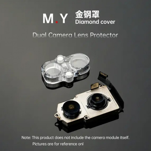 YCS Mr. Yang 4-in-1 Diamond Shield Rear Camera Repair Protective Cover Set for iPhone 6-17 Series
