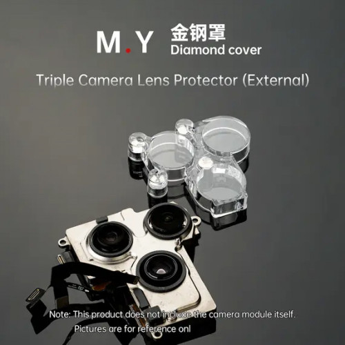 YCS Mr. Yang 4-in-1 Diamond Shield Rear Camera Repair Protective Cover Set for iPhone 6-17 Series