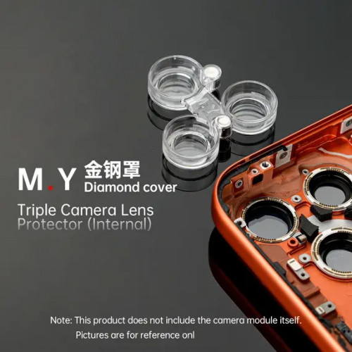 YCS Mr. Yang 4-in-1 Diamond Shield Rear Camera Repair Protective Cover Set for iPhone 6-17 Series