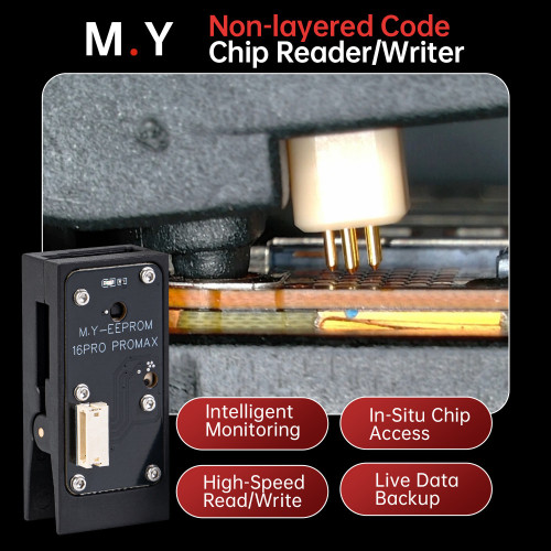 YCS MY-4001 Non-Disassembly Read/Write Charging IC EEProm Programmer for iPhone 15-16 Series Phone Repair Tool