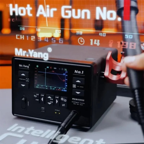 YCS Mr.Yang No.1 1400W Intelligent Curve Digital Display Hot Air Gun Desoldering Rework Station
