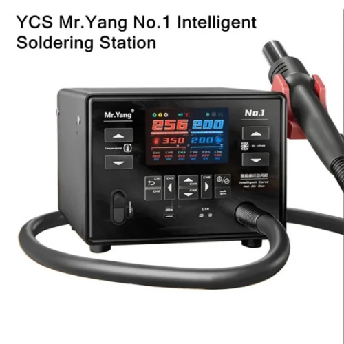 YCS Mr.Yang No.1 1400W Intelligent Curve Digital Display Hot Air Gun Desoldering Rework Station