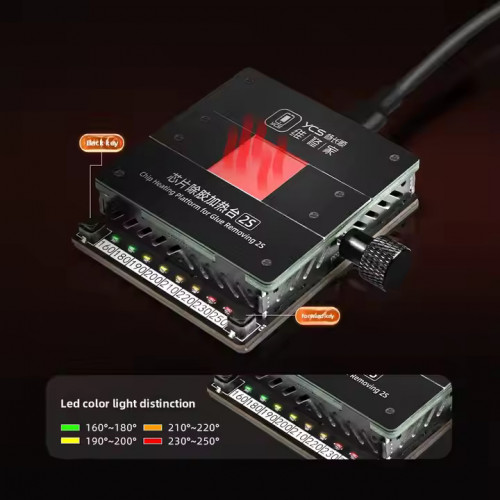 YCS 2S CPU Heating Platform Magical Degumming Station for Cell Phone IC CPU Heating Glue Removal Solder Removal BGA Reball Tools