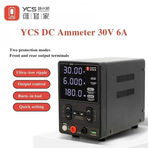 YCS 3060 30V 6A DC Power Supply 180W High Power For Tablet/ Mobile phone