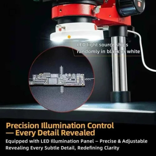 YCS 6558XS Microscope 0.65x-5.8x Magnification Range Mobile Phones PCB Board Welding Electronic Repair Microscope
