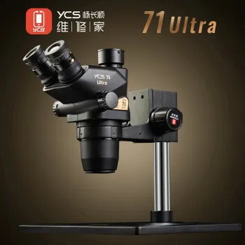 YCS 71 Ultra Package B Trinocular Macroscopic Co-visual Stereo Microscope Set for Soldering Repair