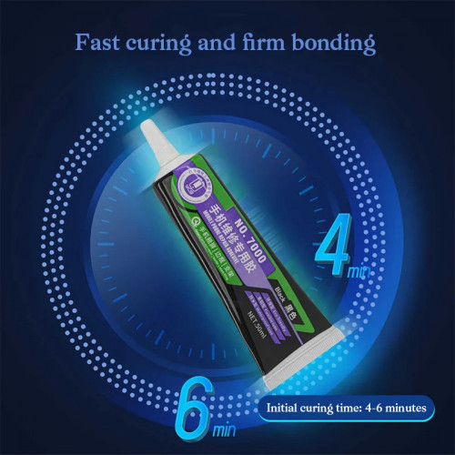 YCS NO. 7000 Mobile Phone Repair Adhesive Glue 50ML Black