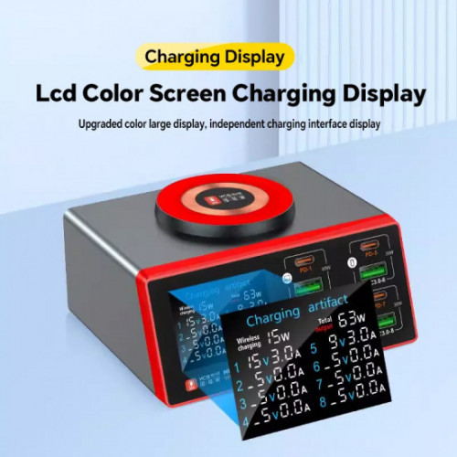 YCS S600 Multi 8 Port USB Charger