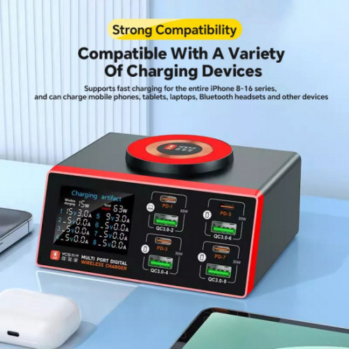 YCS S600 Multi 8 Port USB Charger