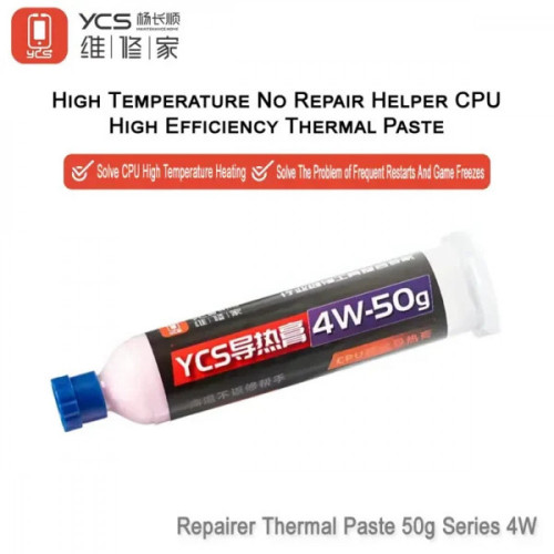 YCS 4W-50g Thermal Paste CPU Cooling Paste For Mobile Phones Laptop Repair Flux Paste 50G