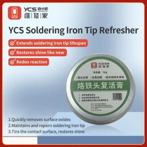 YCS Soldering Iron Tip Refresher - Oxidation Cleaner & Repair Cream for Restoring and Maintaining Tips - 16G