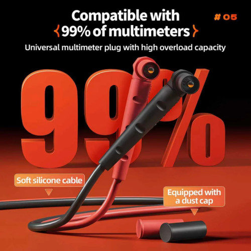 YCS 1000V / 20A Extra-Fine Extra-Hard Multimeter Test Probe Pen with Replaceable Needle