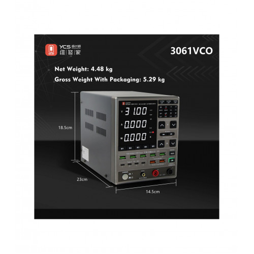 YCS 3061VCO 30V / 6A Adjustable Digital Display DC Power Supply with OCP Protection