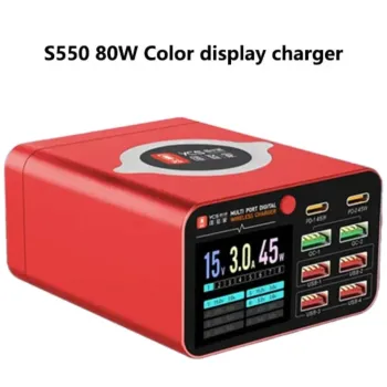 YCS-S550 Multi 8 Port USB Wireless Charger