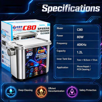 JTX C80 220V High Power Ultrasonic Cleaner