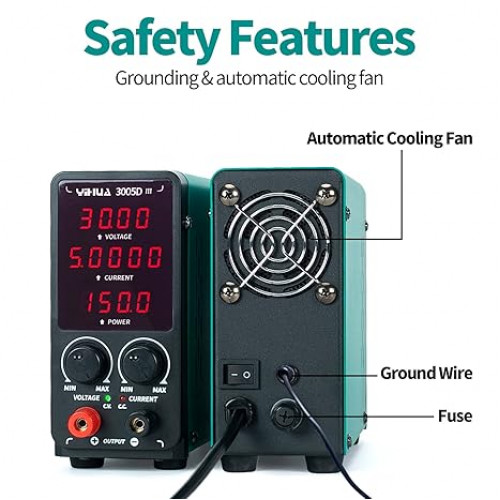 Yihua 3005D-III 30V 5A LED Digital Display Adjustable Regulated DC Power Supply